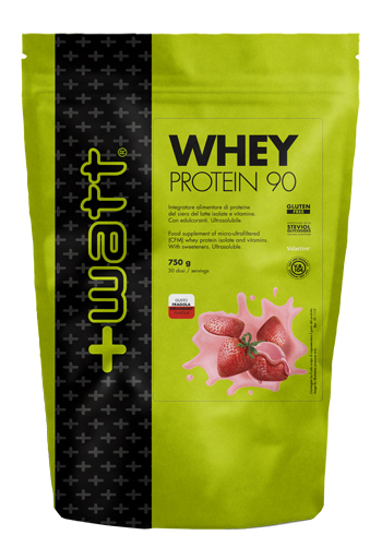 WHEY PROTEIN 90 FRAGOLA 750 G DOYPACK - pharmaluna