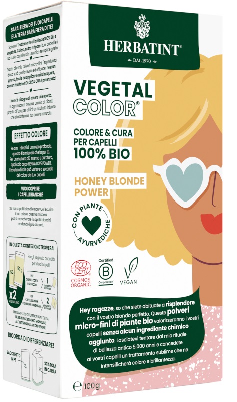 HERBATINT VEGETAL COLOR HONEY BLOND POWER ITA 100 G - pharmaluna