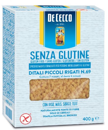 DE CECCO DITALI PICCOLI RIGATI N69 400 G - pharmaluna