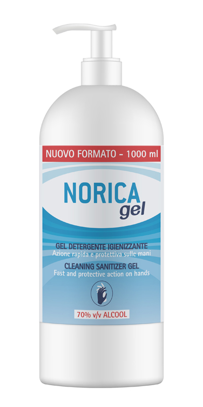 NORICA GEL DETERGENTE IGIENIZZANTE 70% ALCOOL 1000 ML - pharmaluna