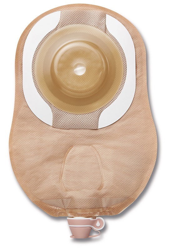 MODERMA FLEX CERAPLUS SACCA APERTA CONVESSA SOFT MIDI PER UROSTOMIA OPACA CON FINESTRA B/A PRETAGLIATA 25 MM - pharmaluna
