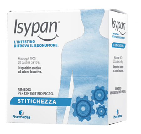 ISYPAN STITICHEZZA MACROGOL 4000 20 BUSTINE 10 G - pharmaluna