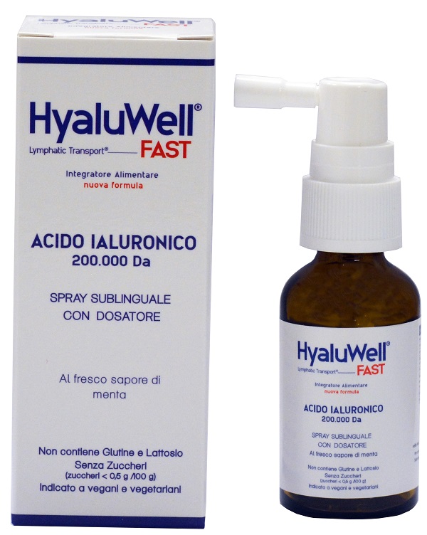 HYALUWELL FAST SPRAY SUBLINGUALE 20 ML - pharmaluna
