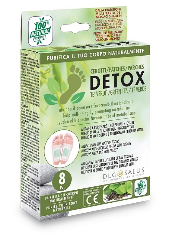 CEROTTI DETOX PIEDI TE' VERDE 8 PEZZI - pharmaluna