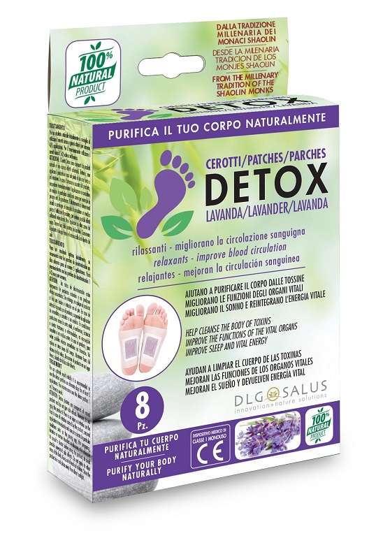 CEROTTI DETOX PIEDI LAVANDA 8 PEZZI - pharmaluna