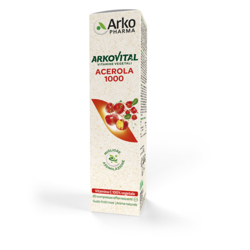 ARKOVITAL ACEROLA 1000 EFFERVESCENTE 20 COMPRESSE - pharmaluna