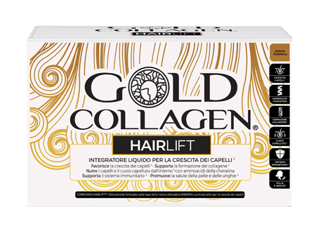 GOLD COLLAGEN HAIRLIFT 10 FLACONCINI DA 50 ML - pharmaluna