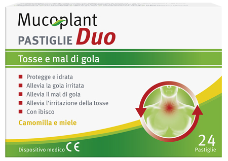 THEISS MUCOPLANT 24 PASTIGLIE CAMOMILLA E MIELE - pharmaluna