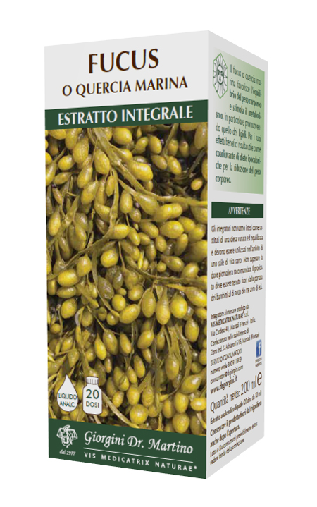 FUCUS O QUERCIA MARINA ESTRATTO INTEGRALE ANALCOLICO 200 ML - pharmaluna