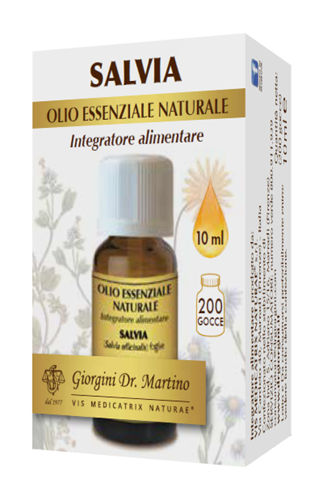 SALVIA OLIO ESSENZIALE NATURALE 10 ML - pharmaluna