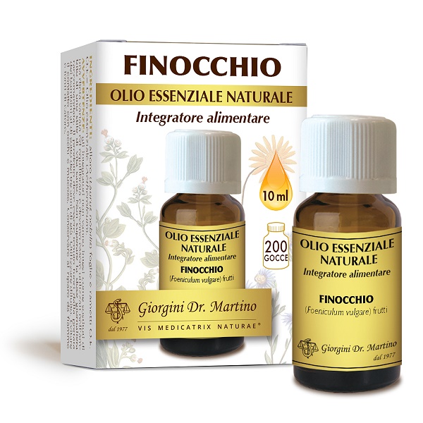 FINOCCHIO OLIO ESSENZIALE NATURALE 10 ML - pharmaluna
