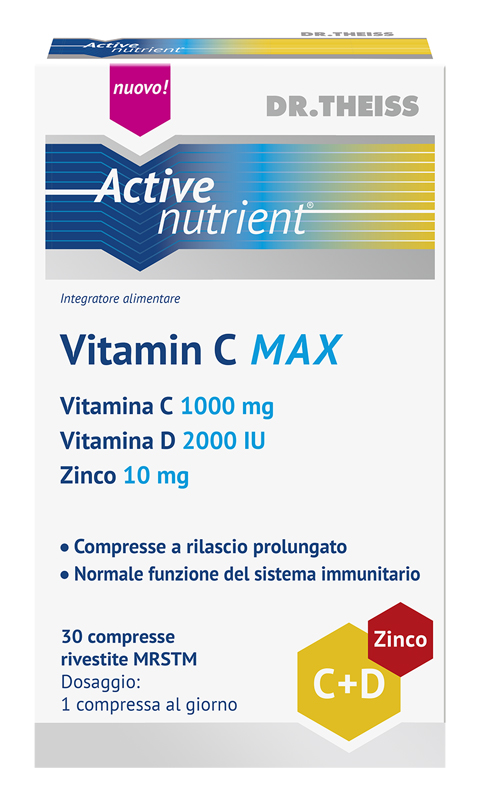 THEISS ACTIVE NUTRIENT VITAMIN C MAX 30 COMPRESSE - pharmaluna