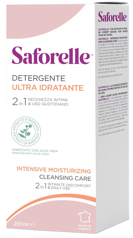 SAFORELLE DETERGENTE ULTRA IDRATANTE 250 ML - pharmaluna