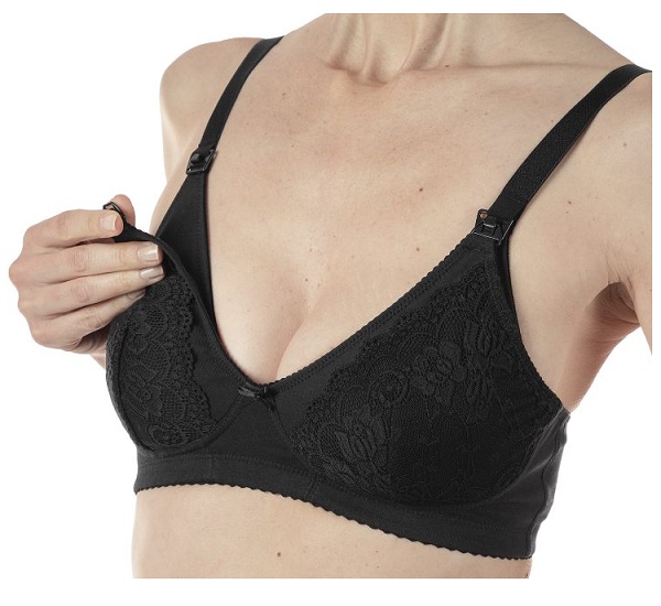 MAMMY REGGISENO COTONE ALLATTAMENTO BLACK 5C - pharmaluna