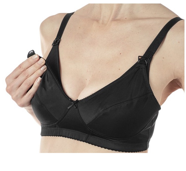 MAMMY REGGISENO MICROFIBRA ALLATTAMENTO BLACK 3D - pharmaluna