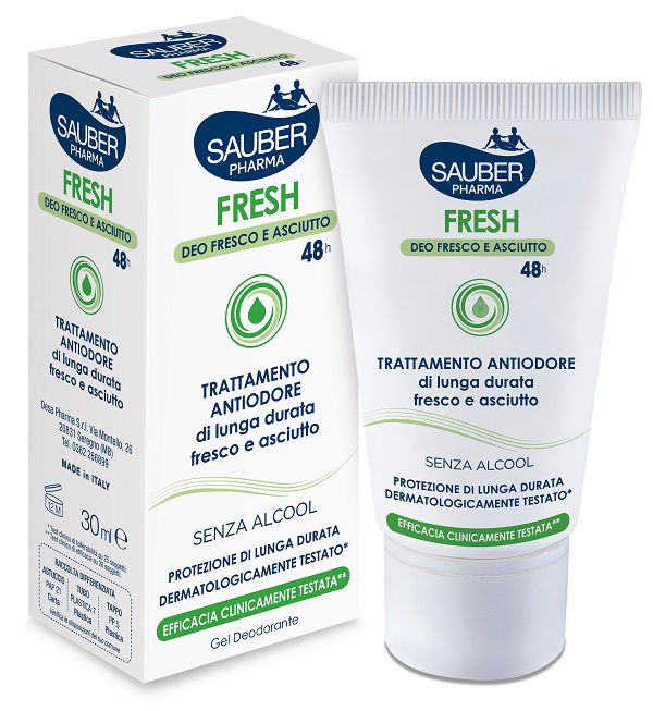 SAUBER FRESH DEODORANTE GEL ASTUCCIO 30 ML - pharmaluna