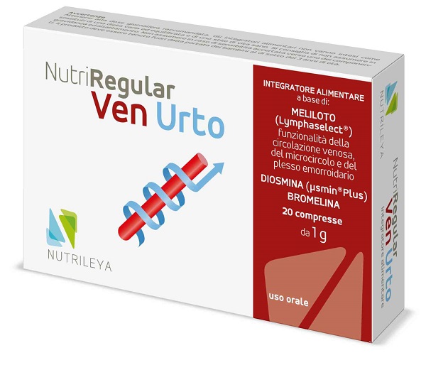 NUTRIREGULAR VEN URTO 20 COMPRESSE - pharmaluna