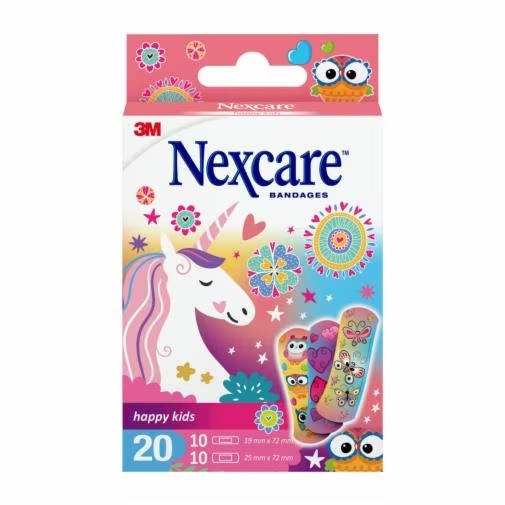 CEROTTO NEXCARE HAPPY KIDS MAGIC BAMBINE 20 PEZZI - pharmaluna