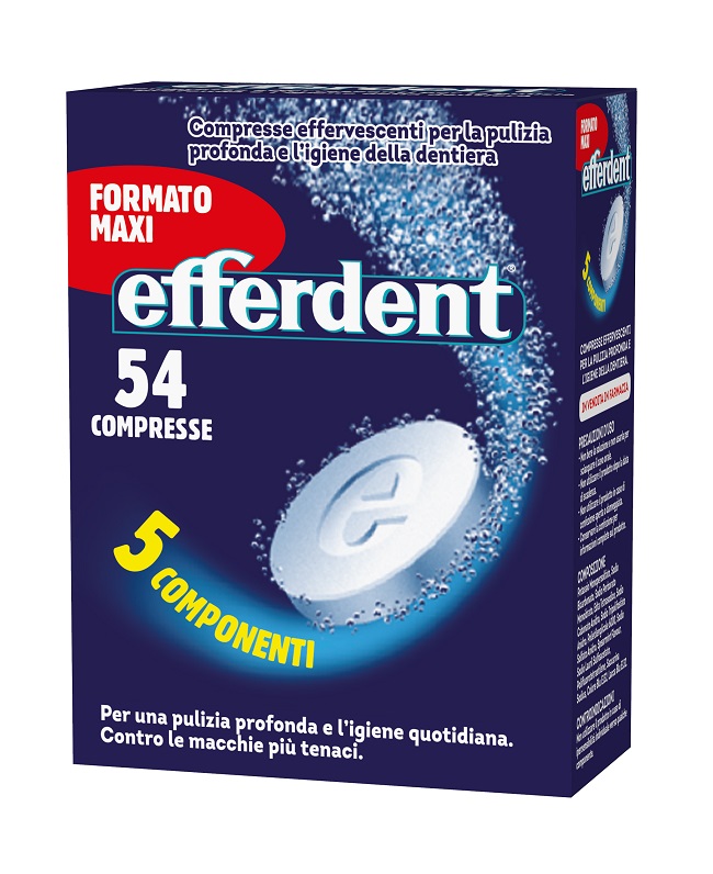 EFFERDENT 54 COMPRESSE EFFERVESCENTI - pharmaluna