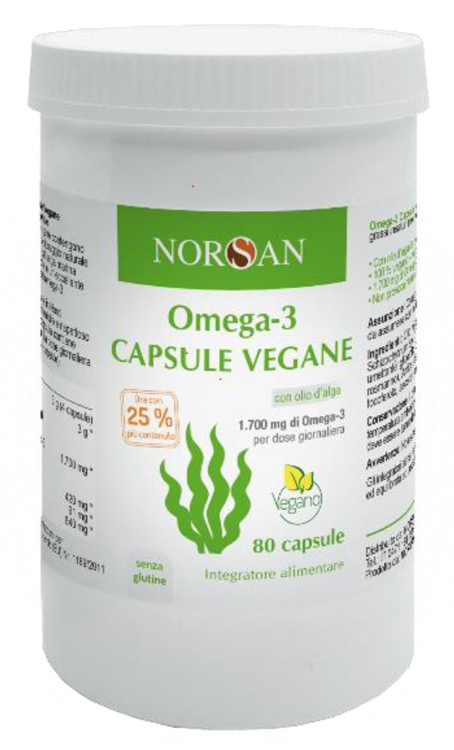 NORSAN OMEGA 3 VEGANO 80 CAPSULE - pharmaluna