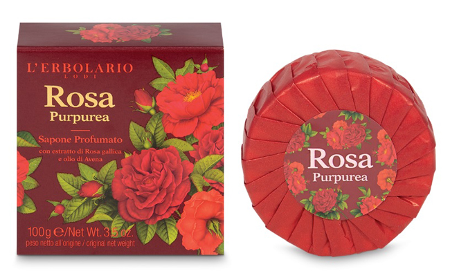 ROSA PURPUREA SAPONE PROFUMATO 100 G - pharmaluna
