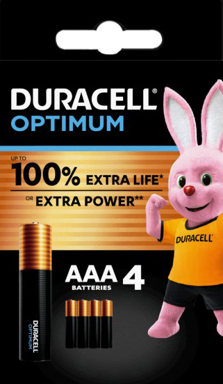 DURACELL OPTIMUM AAA B4 4 PEZZI - pharmaluna