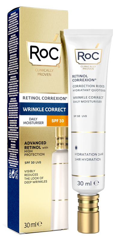 ROC RETINOL CORREXION WRINKLE CORRECT DAILY MOISTURISER SPF30 30 ML - pharmaluna