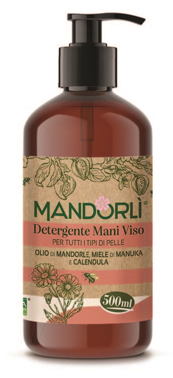 MANDORLI DETERGENTE MANI VISO PER TUTTI I TIPI DI PELLE 500 ML - pharmaluna
