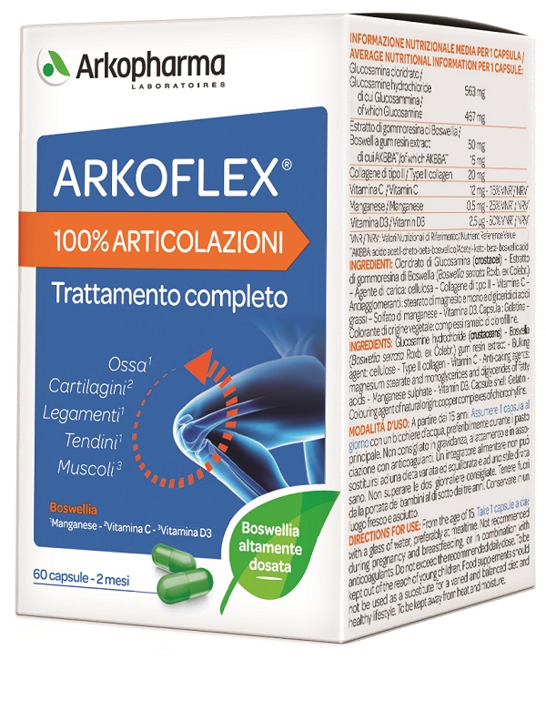 ARKOFLEX 100% ARTICOLAZIONI 60 CAPSULE - pharmaluna