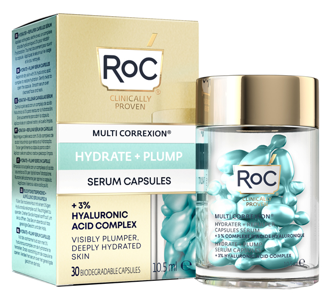 ROC MULTI CORREXION HYDRATE+ PLUMP SIERO VISO IN CAPSULE 30 CAPSULE - pharmaluna