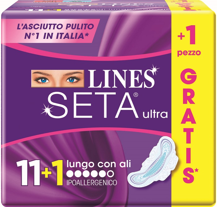 LINES SETA ULTRA LUNGO ALI CP 11+1 GRATIS - pharmaluna