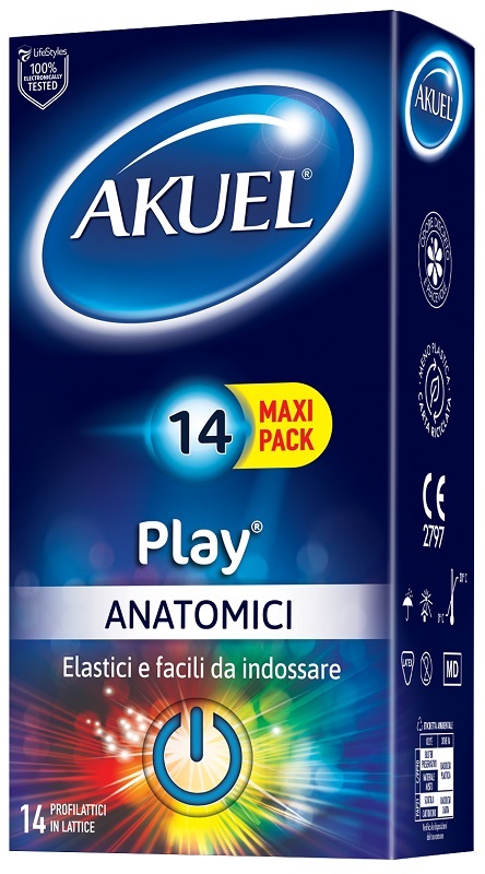PROFILATTICO AKUEL PLAY ANATOMICO 14 PEZZI - pharmaluna