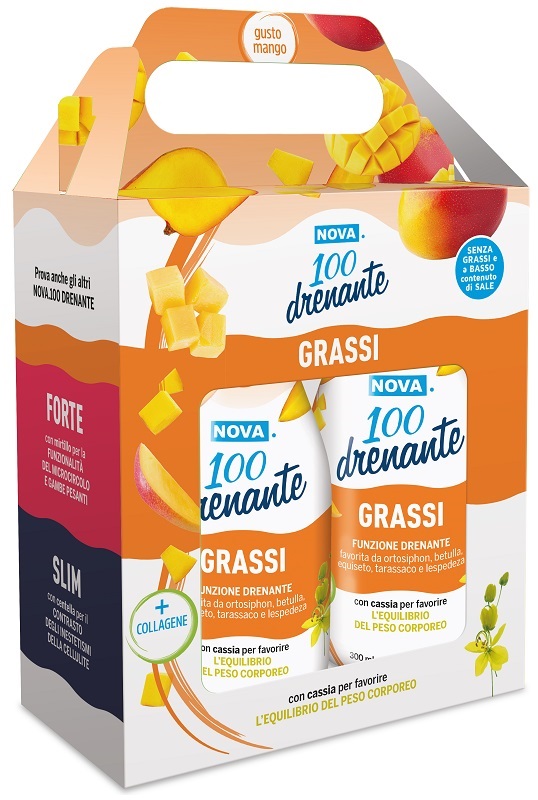 NOVA 100 DRENANTE GRASSI MANGO BIPACK 2 X 300 ML - pharmaluna