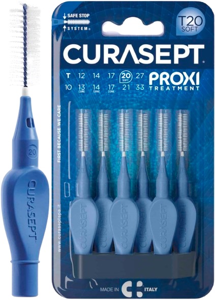 CURASEPT PROXI T20 SOFT BLUE 6 PEZZI - pharmaluna