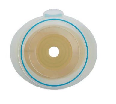 SENSURA MIO FLEX PLACCA PIANA CON AGGANCIO ADESIVO COLOSTOMIA E ILEOSTOMIA 90 MM RITAGLIABILE 10-88 10 PEZZI - pharmaluna