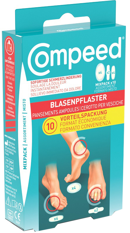 CEROTTI COMPEED PER VESCICHE MISTO BOX 10 PEZZI - pharmaluna