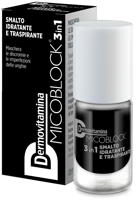 DERMOVITAMINA MICOBLOCK 3IN1 SMALTO IDRATANTE E TRASPIRANTE NERO 5 ML - pharmaluna
