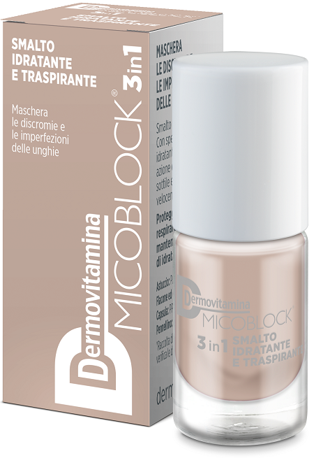 DERMOVITAMINA MICOBLOCK 3IN1 SMALTO IDRATANTE E TRASPIRANTE BEIGE 5 ML - pharmaluna
