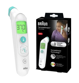 BRAUN TERMOMETRO TEMPLESWIPE - pharmaluna