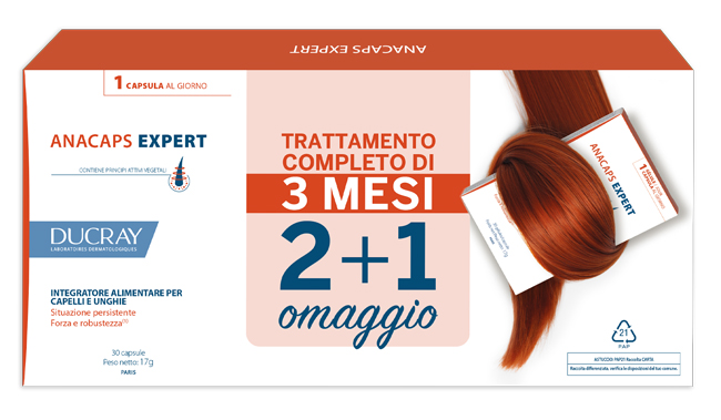 DUCRAY ANACAPS EXPERT CAPELLI E UNGHIE 3 X 30 CAPSULE - pharmaluna