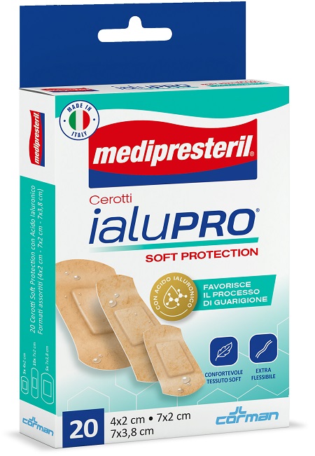 MEDIPRESTERIL CEROTTI IALUPRO SOFT PROTECTION 3 FORMATI ASSORTITI 20 PEZZI - pharmaluna