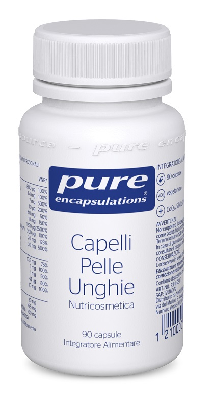 PURE ENCAPSULATIONS CAPELLI PELLE UNGHIE 90 CAPSULE - pharmaluna