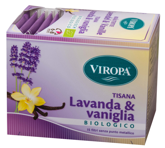 VIROPA TISANA LAVANDA&VANIGLIA BIOLOGICO 15 FILTRI - pharmaluna