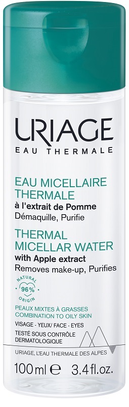 URIAGE EAU MICELLAIRE THERMALE PELLI MISTE GRASSE FLACONE 100 ML - pharmaluna
