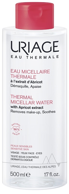URIAGE EAU MICELLAIRE THERMALE PELLI SECCHE FLACONE 500 ML - pharmaluna