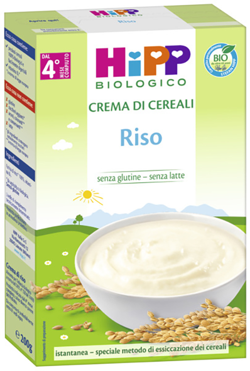 HIPP BIO CREMA CEREALI RISO 200 G - pharmaluna