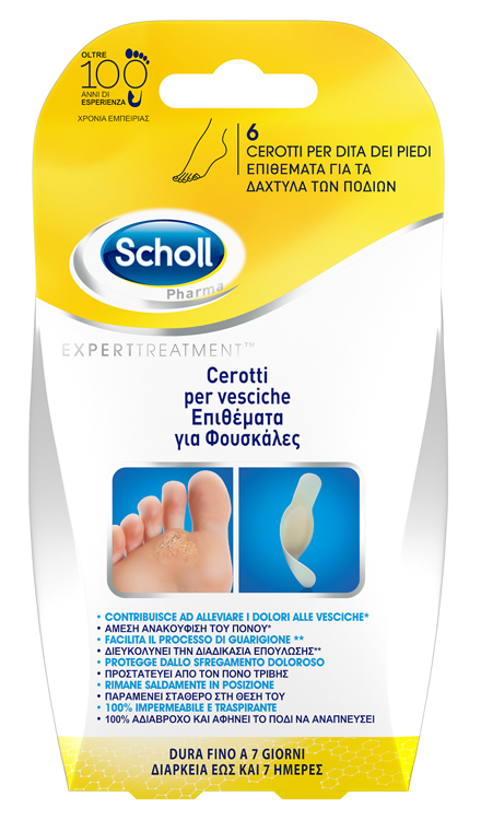 CEROTTO SCHOLL VESCICA DITA PIEDE 6 PEZZI - pharmaluna