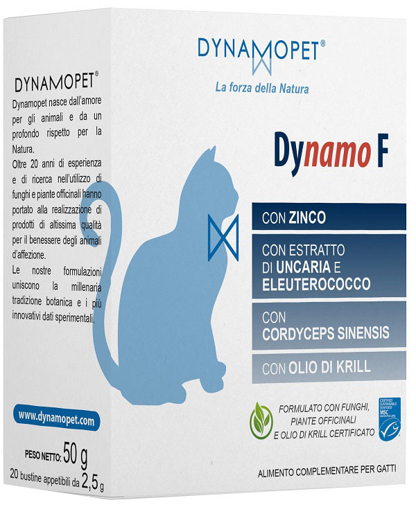 DYNAMO F GATTI 20 BUSTINE APPETIBILI DA 2,5 G - pharmaluna