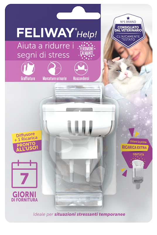 FELIWAY HELP DIFFUSORE + RICARICA - pharmaluna