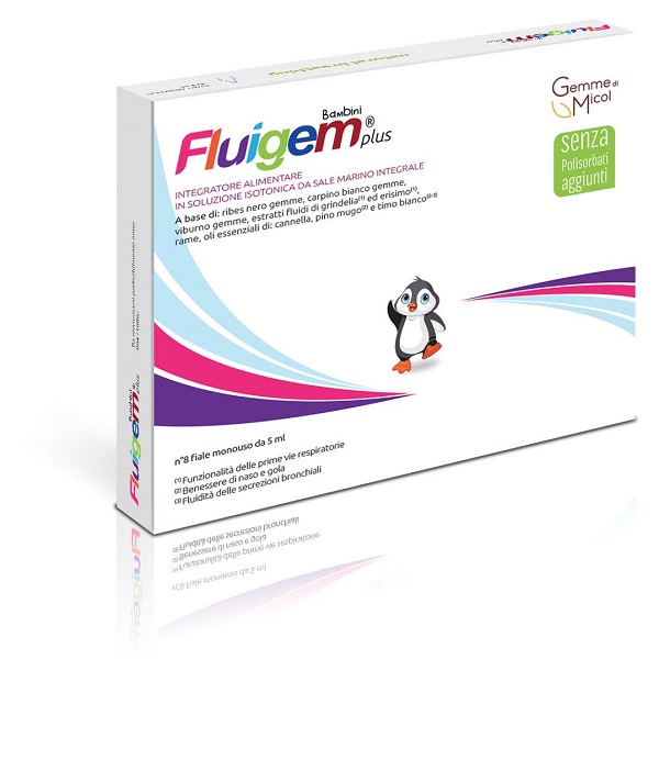 FLUIGEM PLUS BAMBINI 8 FIALE DA 5 ML - pharmaluna